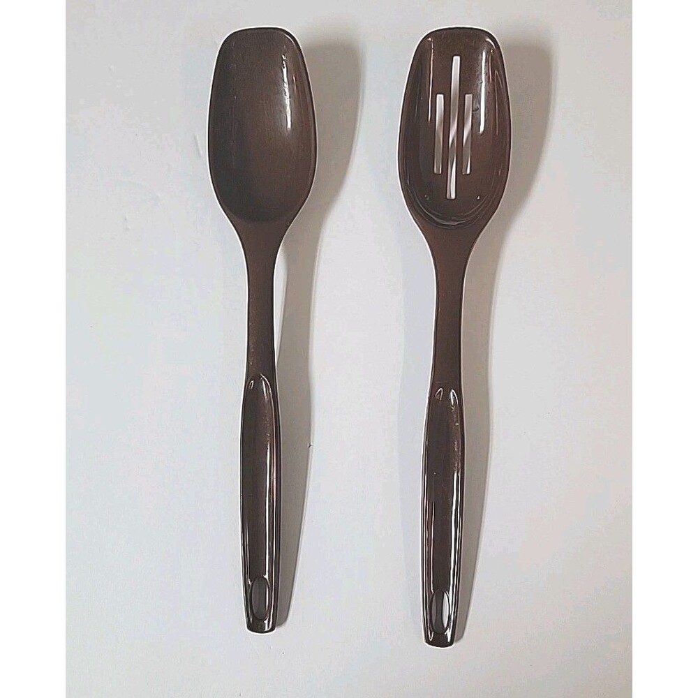 Vintage Foley Nylon Set of 2, Slotted Draining Serving Spoon Kitchen Utensils